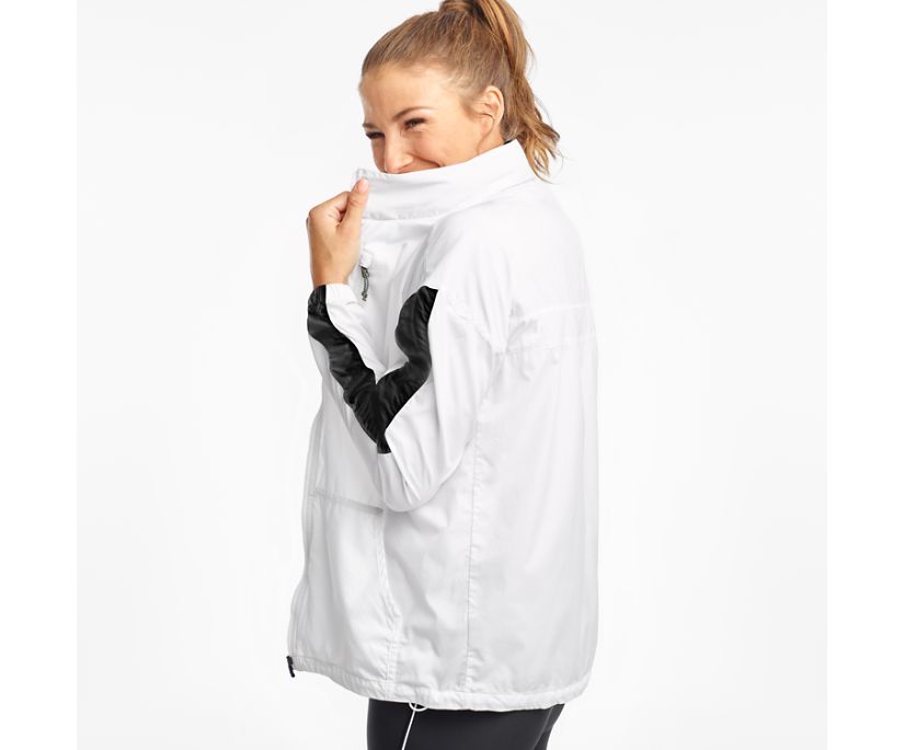 Saucony Packaway Women's Jackets White | Canada 273DFMN